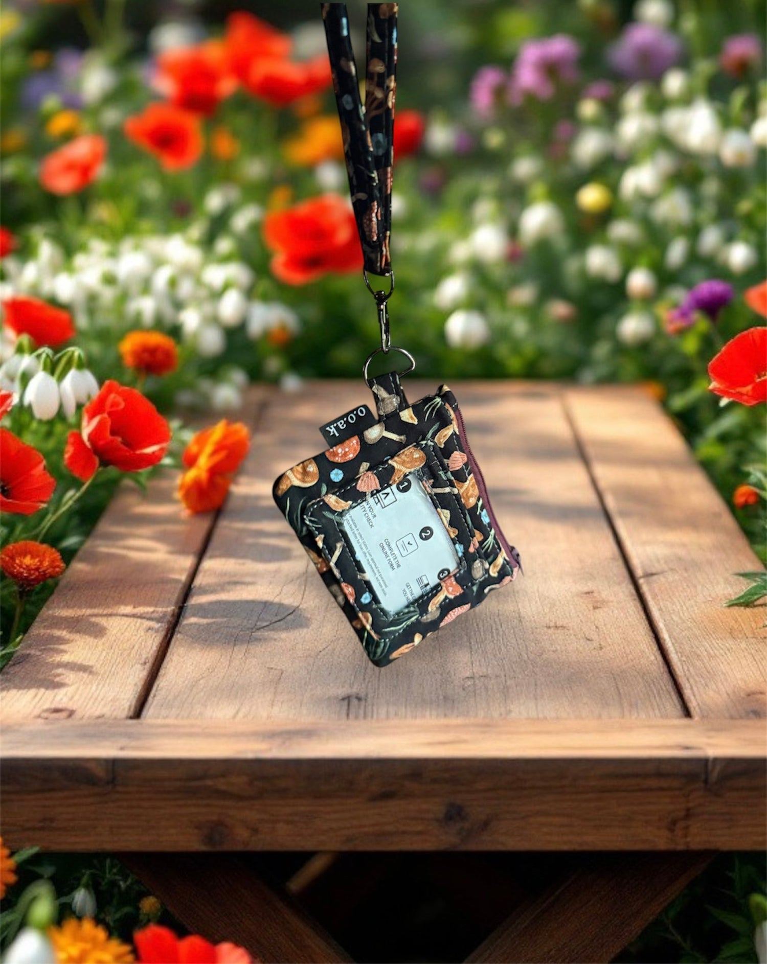 ID Wristlet, badge holder, small pouches