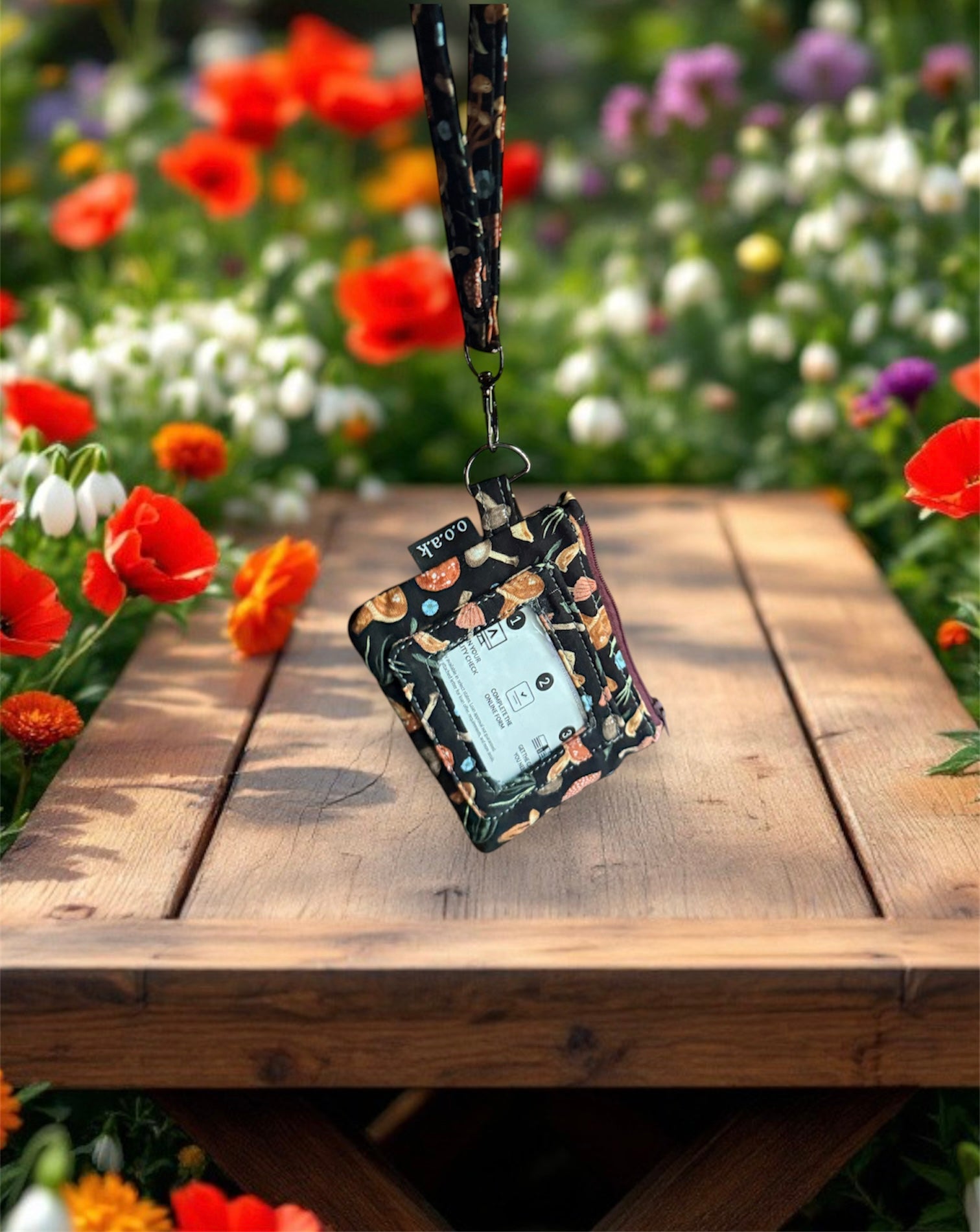 ID Wristlet, badge holder, small pouches