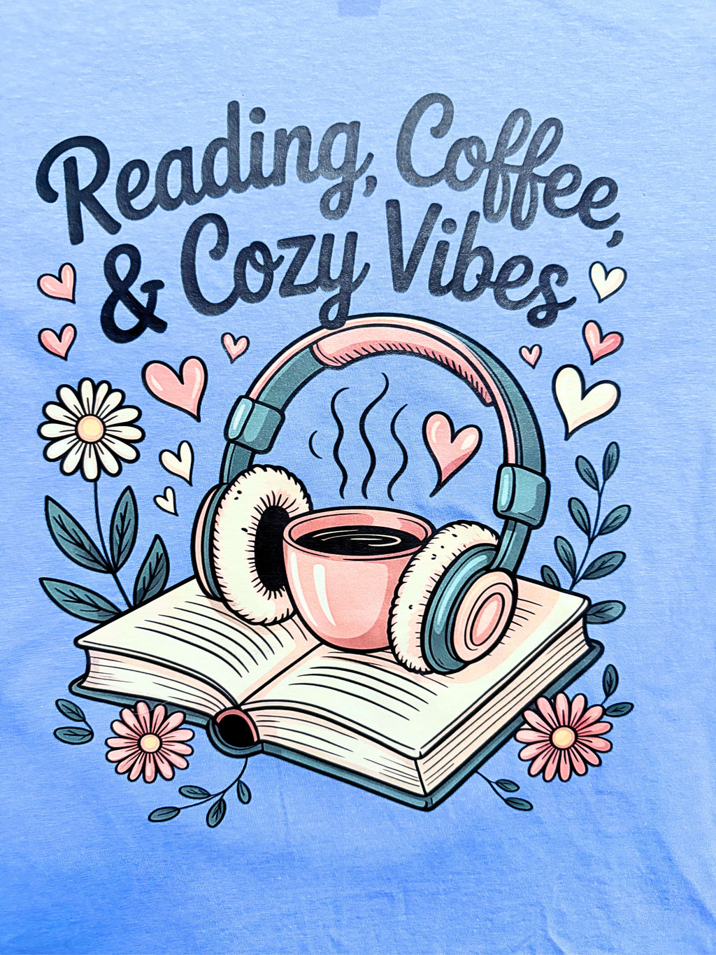 Reading, Coffee & Cozy Vibes | The Soft Aesthetic Tee