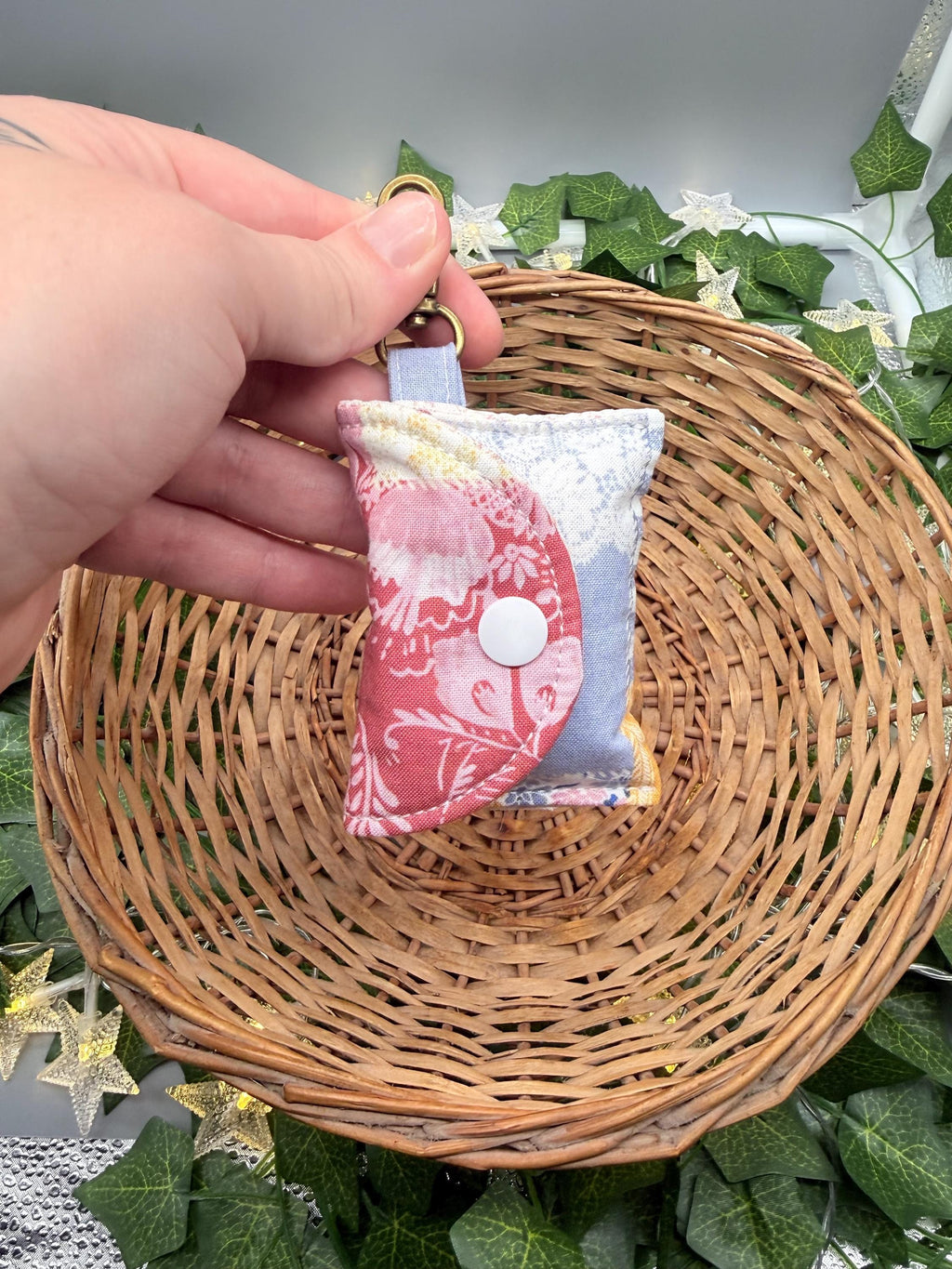 AirPod Pro Case Keychain | Cute Fabric Protective Cover | Handmade Earbud Holder with Key Ring | Travel Accessory Pouch Gift