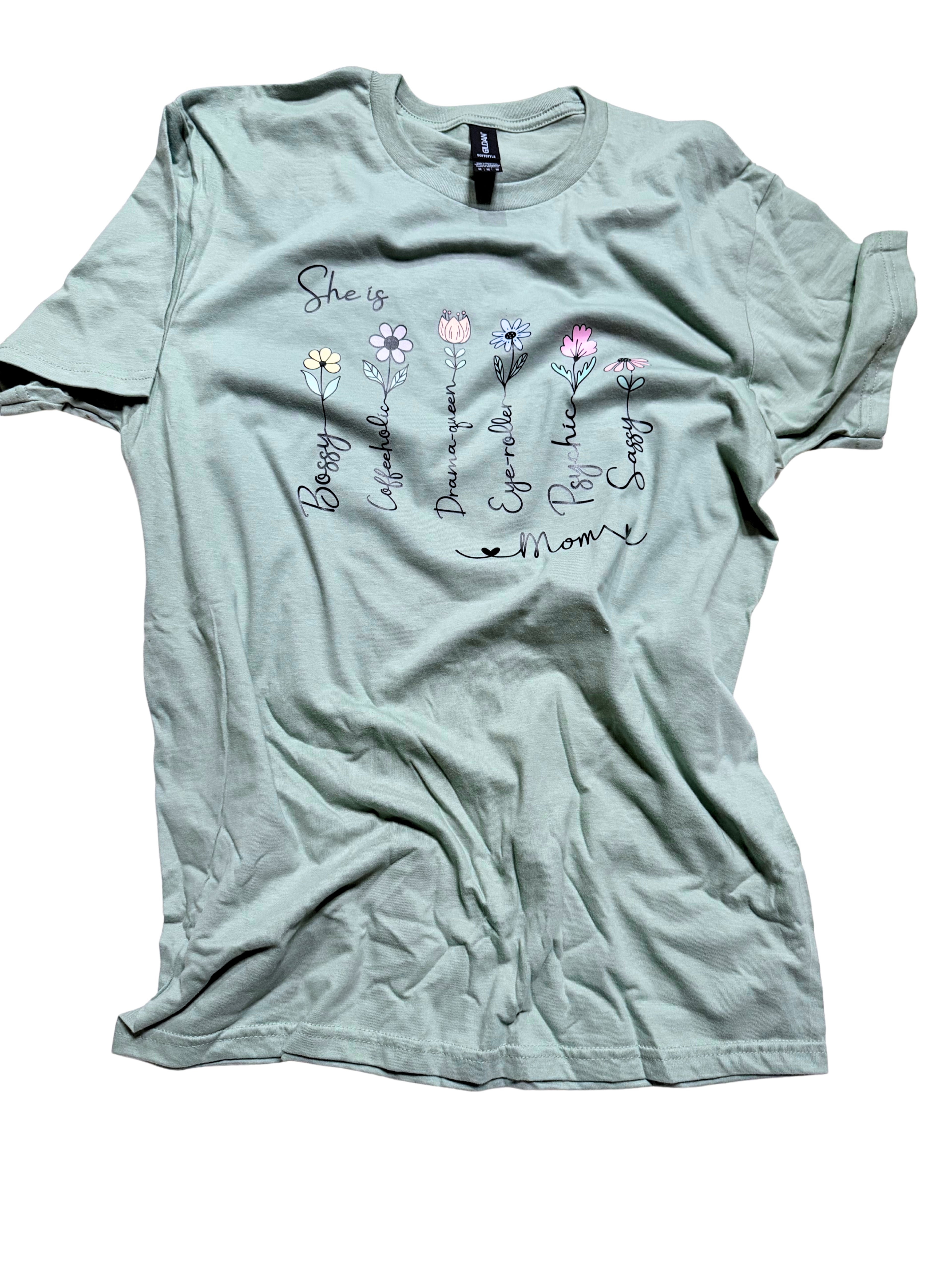 Wildflower Mom Shirt - Sassy & Sweet Mother’s Day Floral Graphic Tee