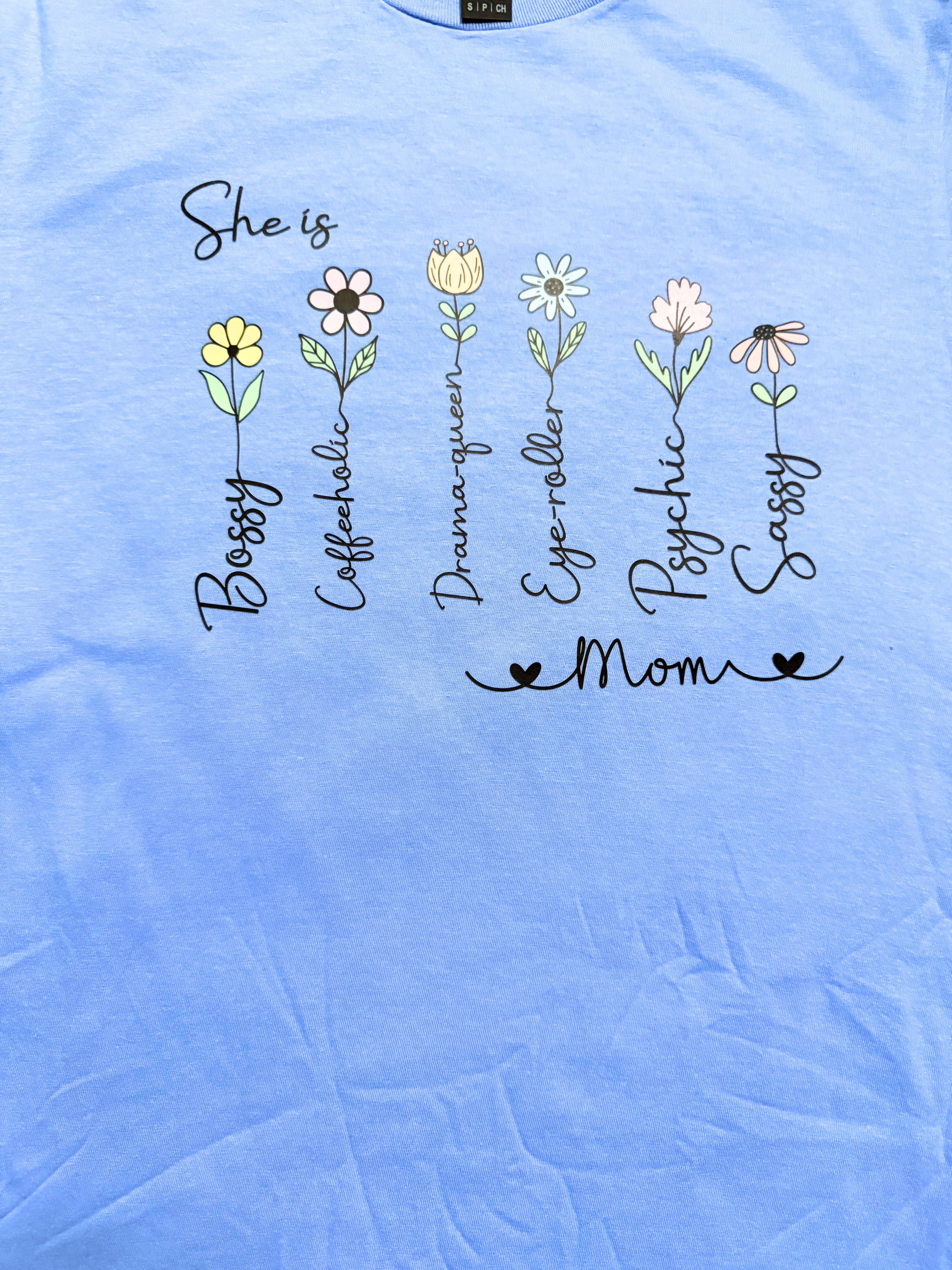 Wildflower Mom Shirt - Sassy & Sweet Mother’s Day Floral Graphic Tee