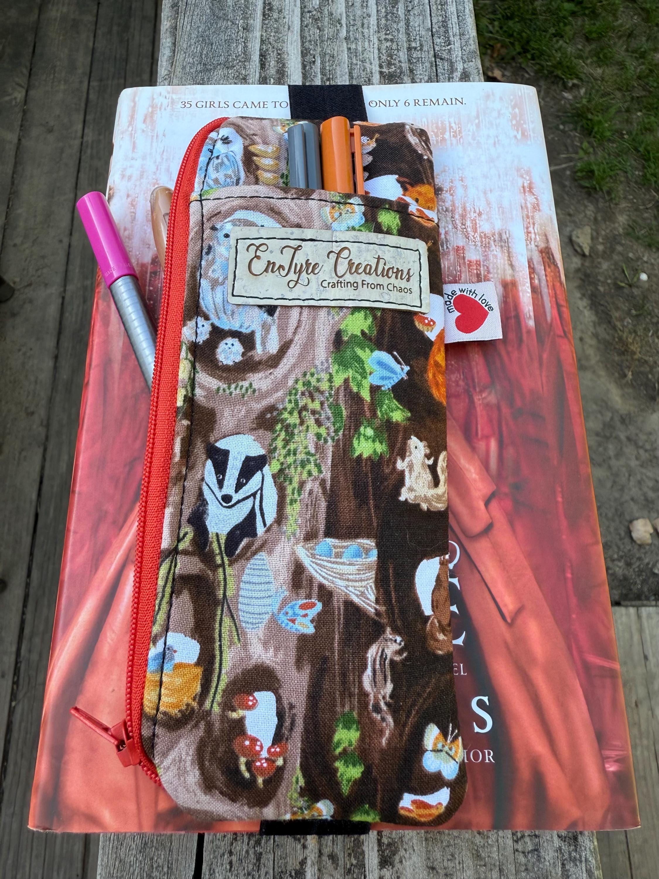 Stretch Elastic Pencil Pouch for Journals & Binders – Planner Accessory