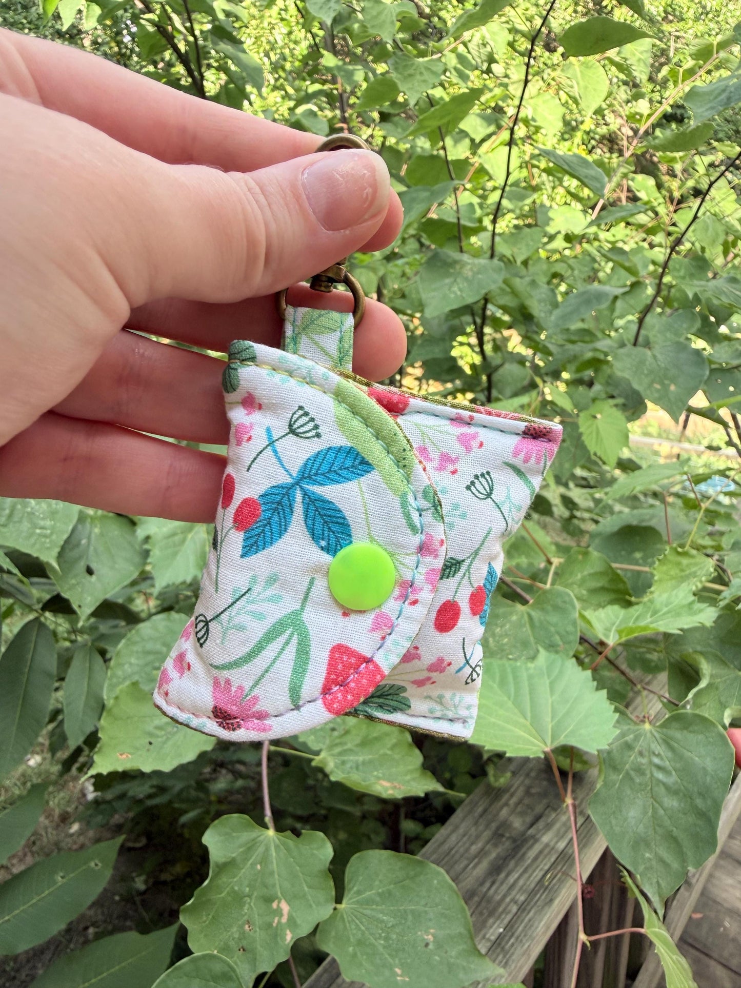 AirPods Case Keychain | Handmade Fabric Earbud Holder | Cute Protective Pouch, Portable Tech Accessory, Gift for Her