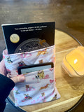 Valentine’s Dog Book Sleeve with Kindle Pocket – Quilted Book Protector for Paperbacks & Hardcovers
