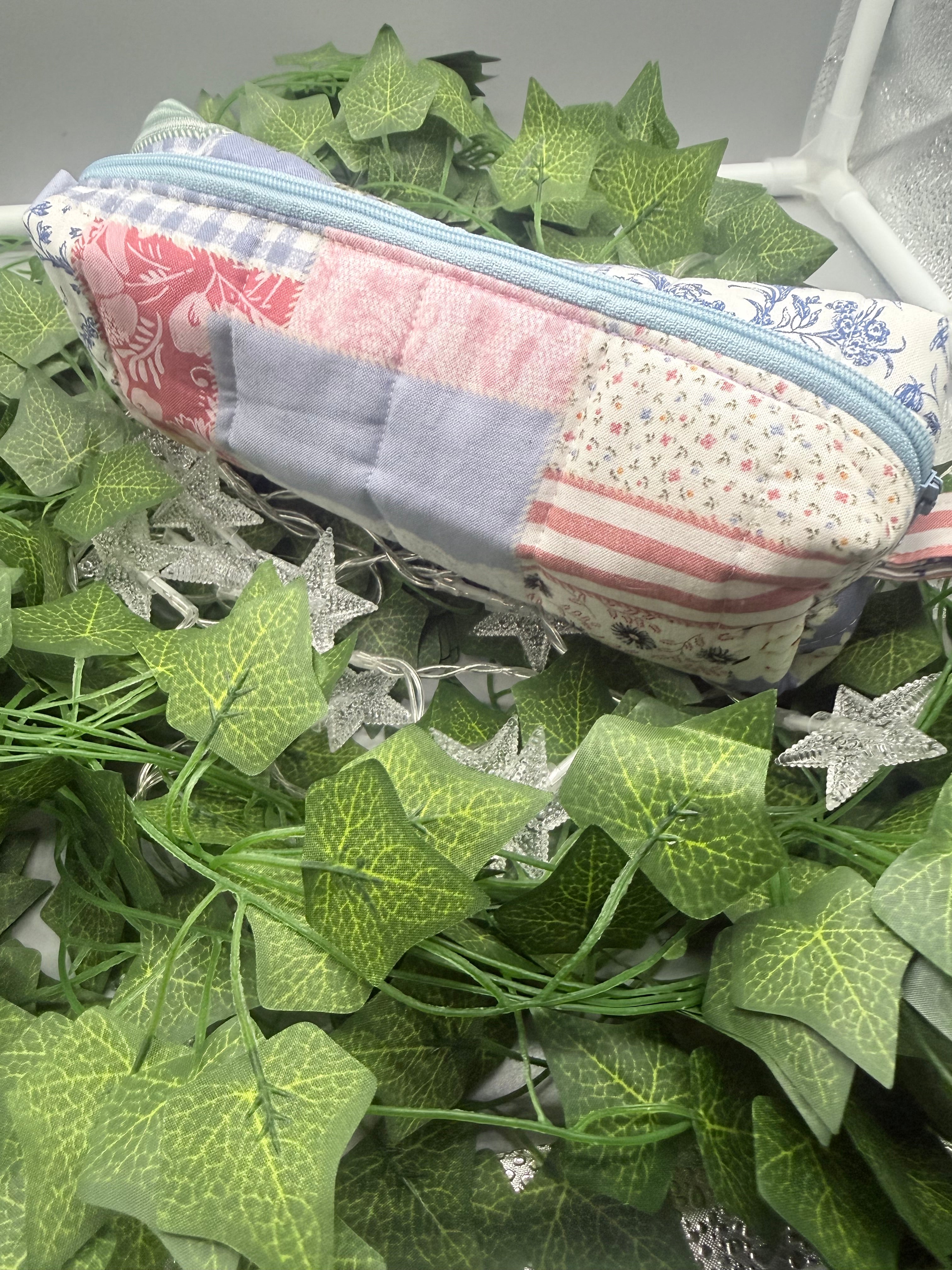 The Signature Quilted Boxy Pouch - Handmade Zipper Organizer