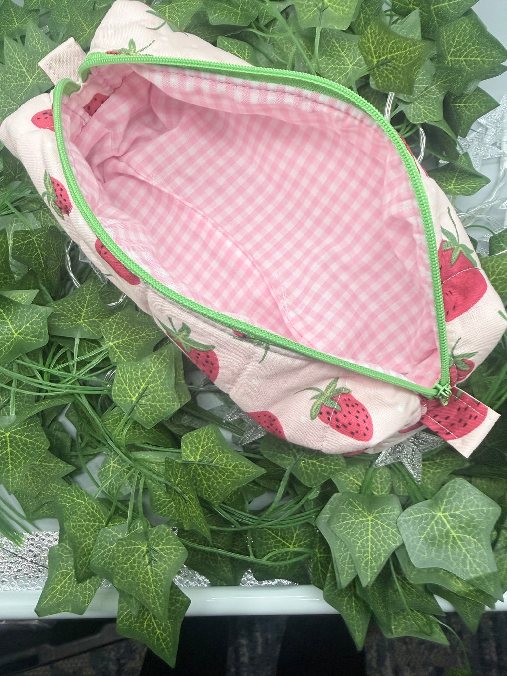 The Signature Quilted Boxy Pouch - Handmade Zipper Organizer