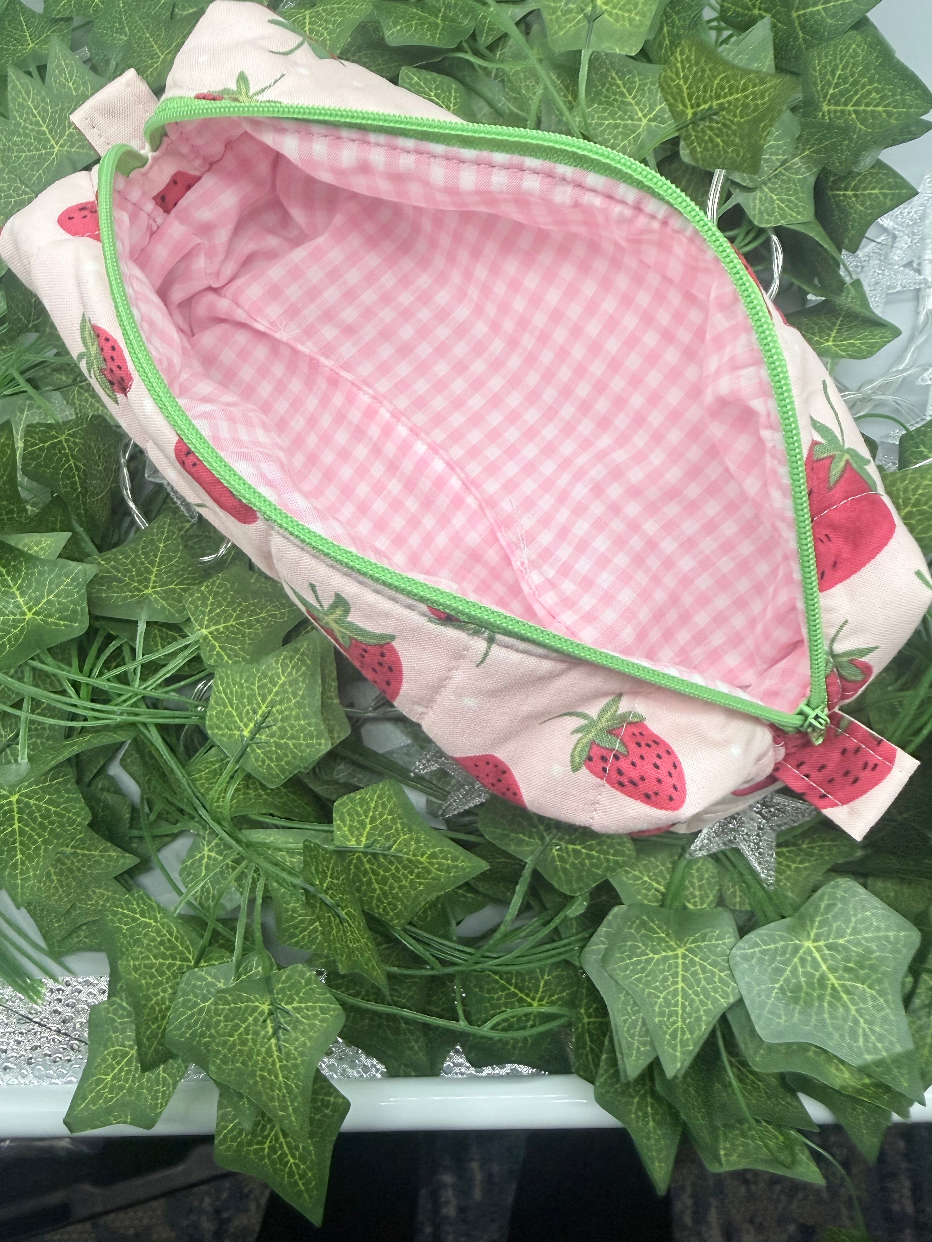 The Signature Quilted Boxy Pouch - Handmade Zipper Organizer