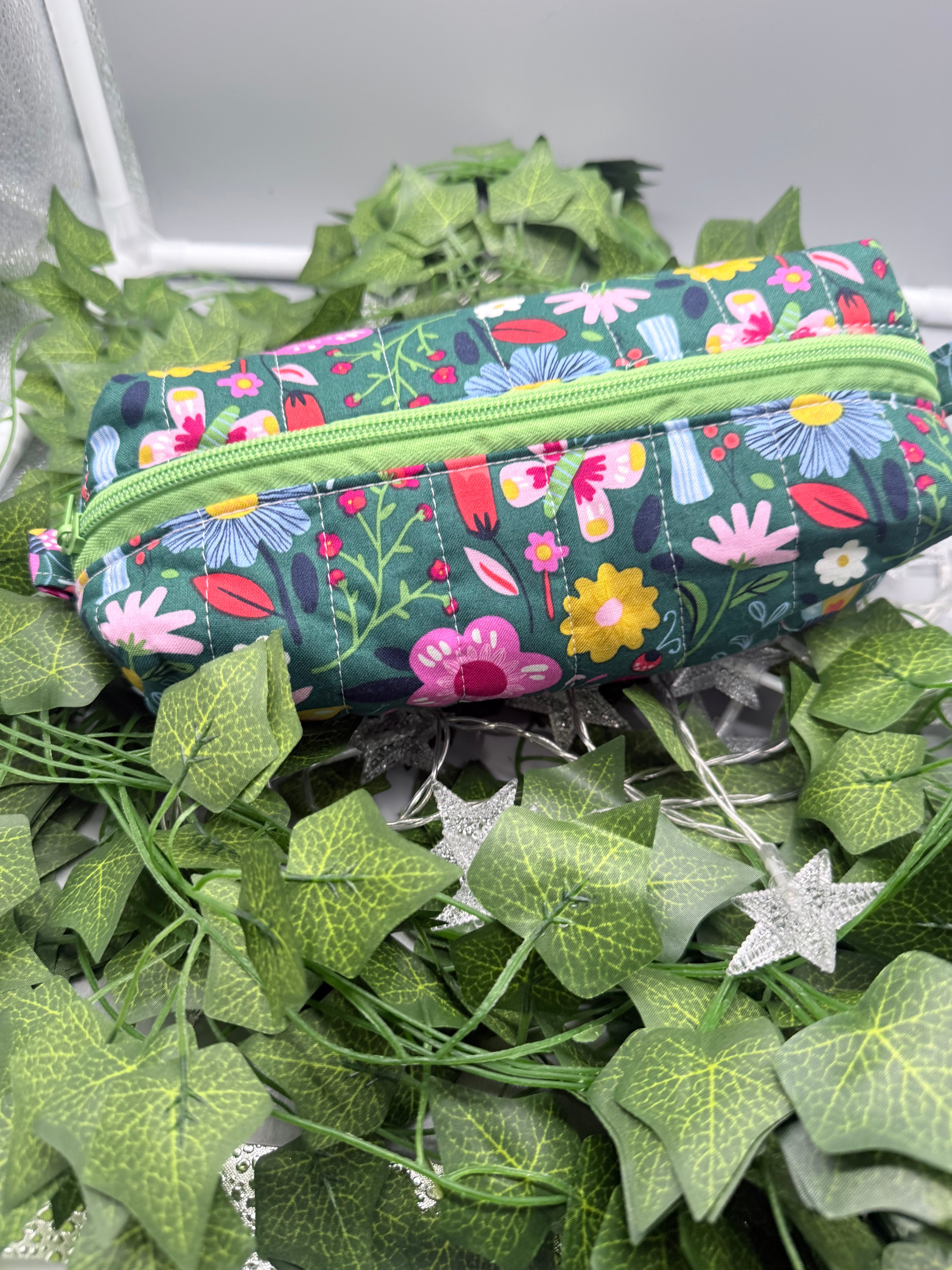 The Signature Quilted Boxy Pouch - Handmade Zipper Organizer