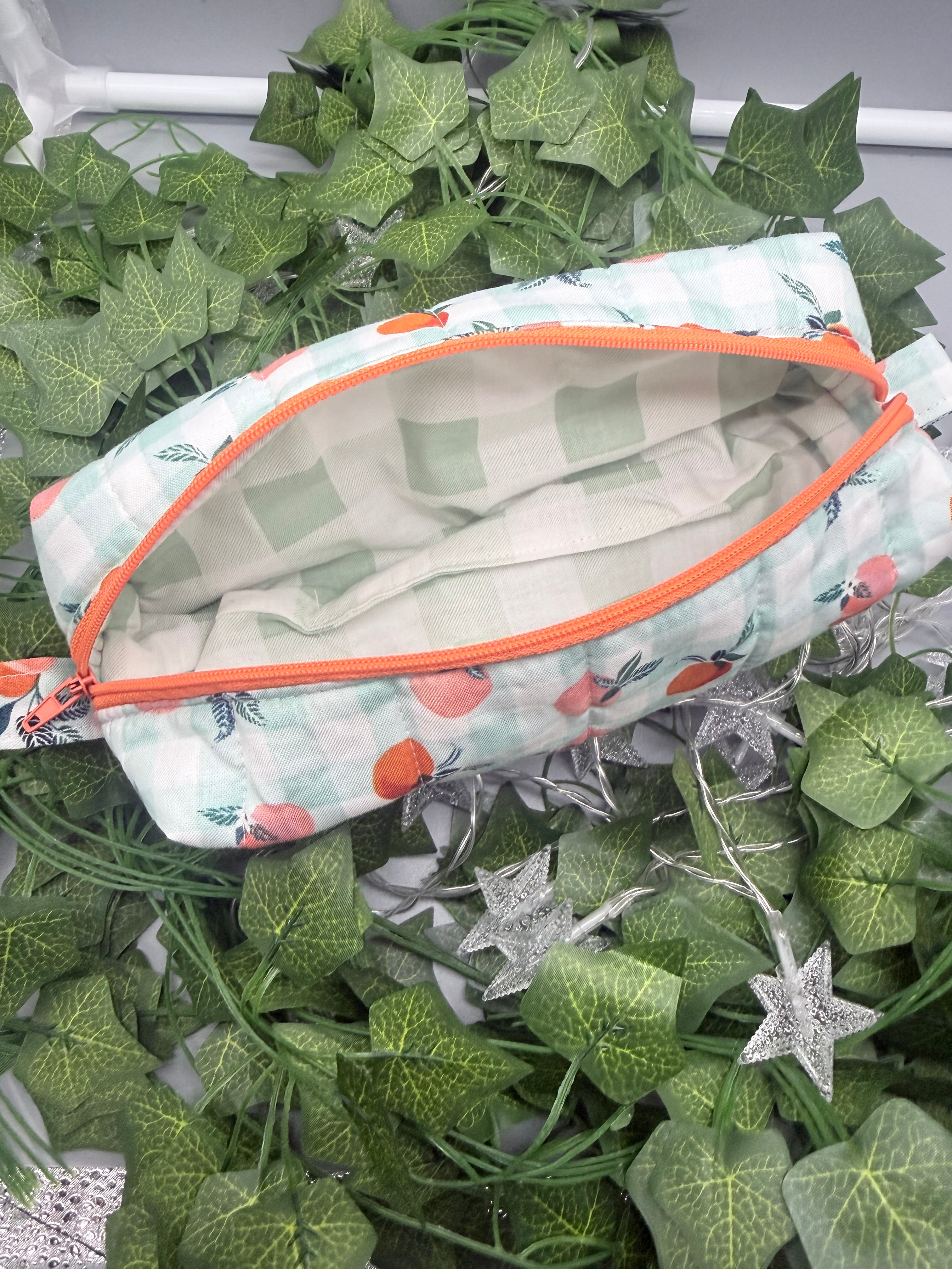 The Signature Quilted Boxy Pouch - Handmade Zipper Organizer