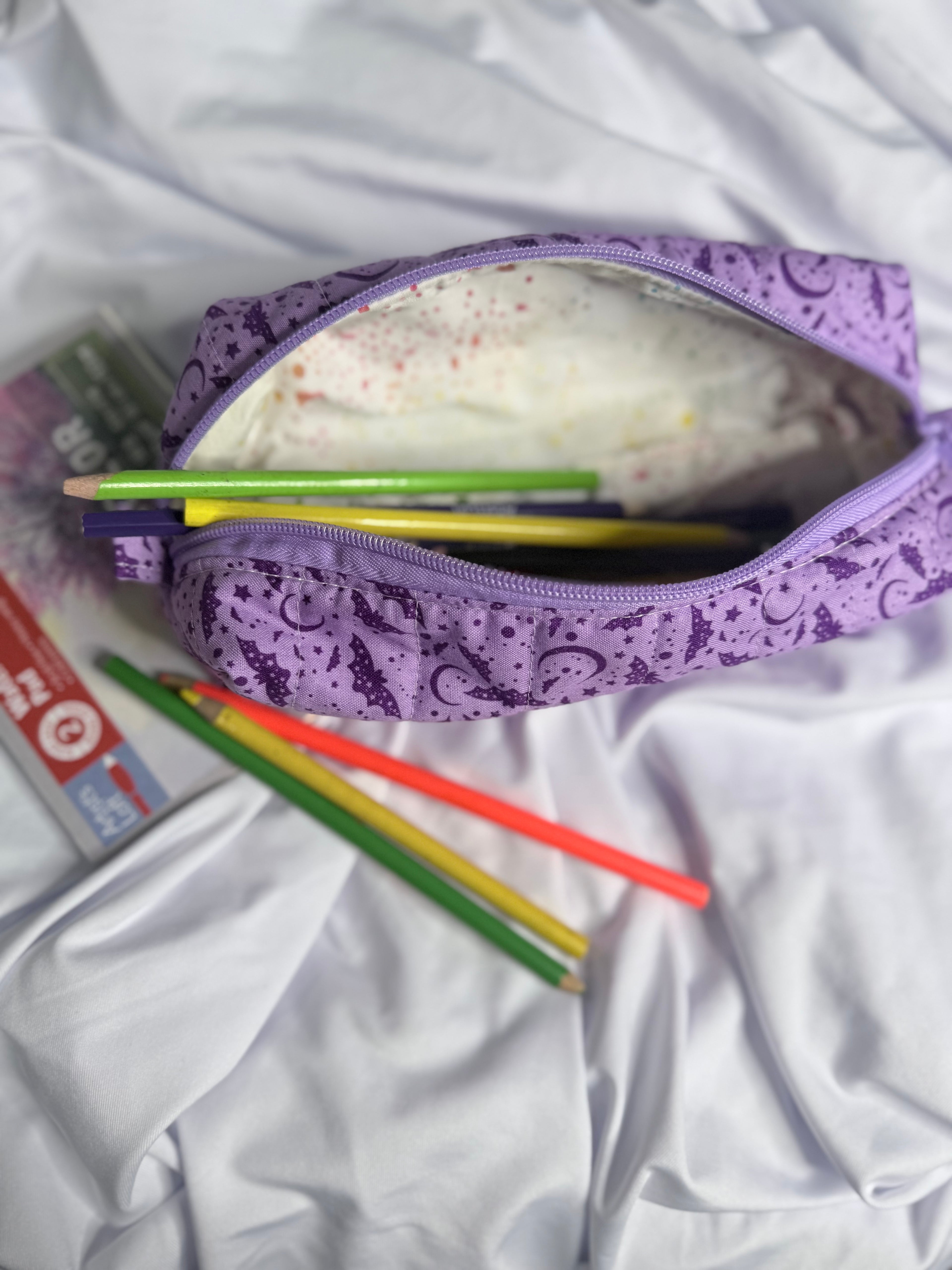 The Signature Quilted Boxy Pouch - Handmade Zipper Organizer