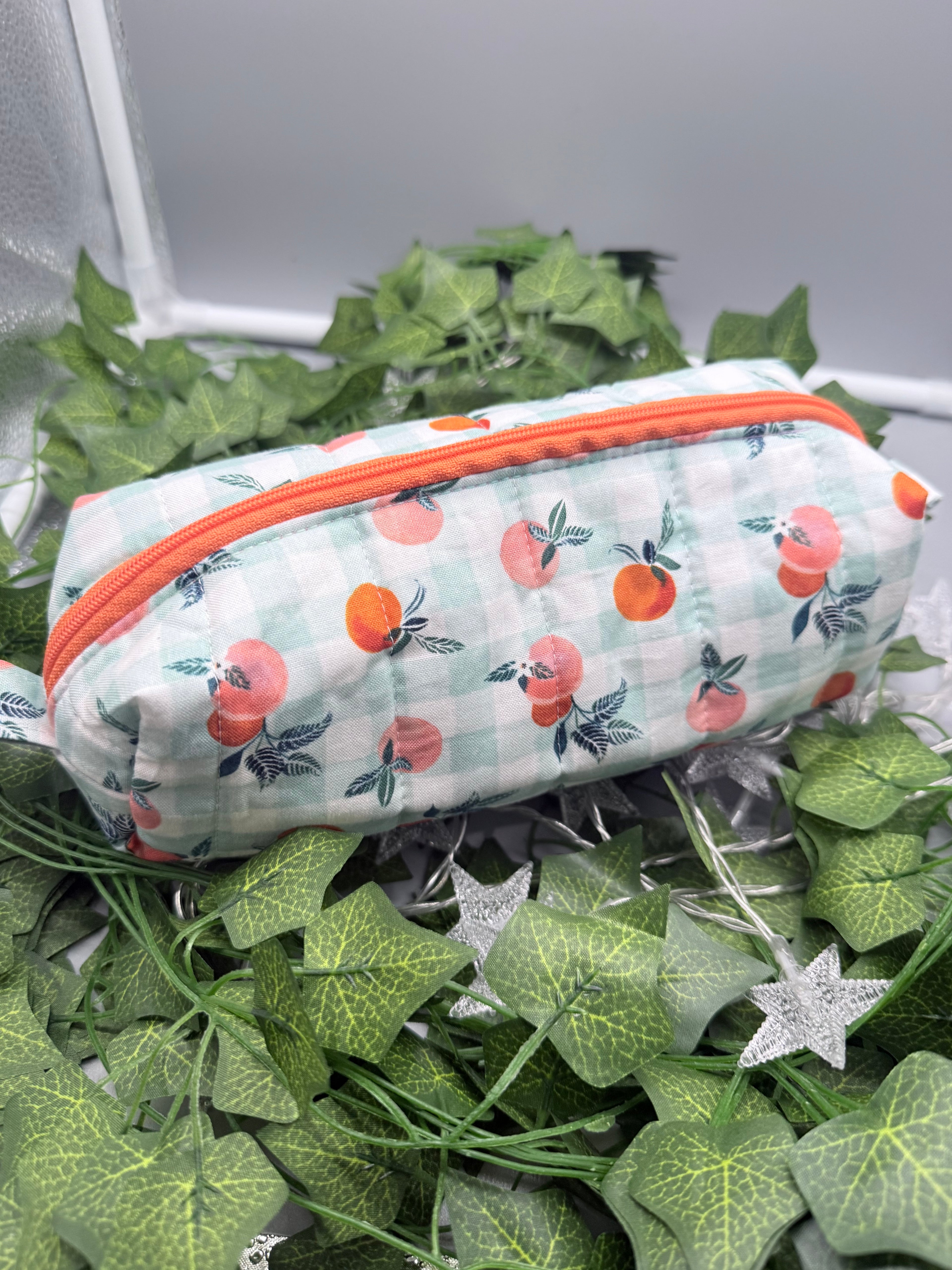 The Signature Quilted Boxy Pouch - Handmade Zipper Organizer