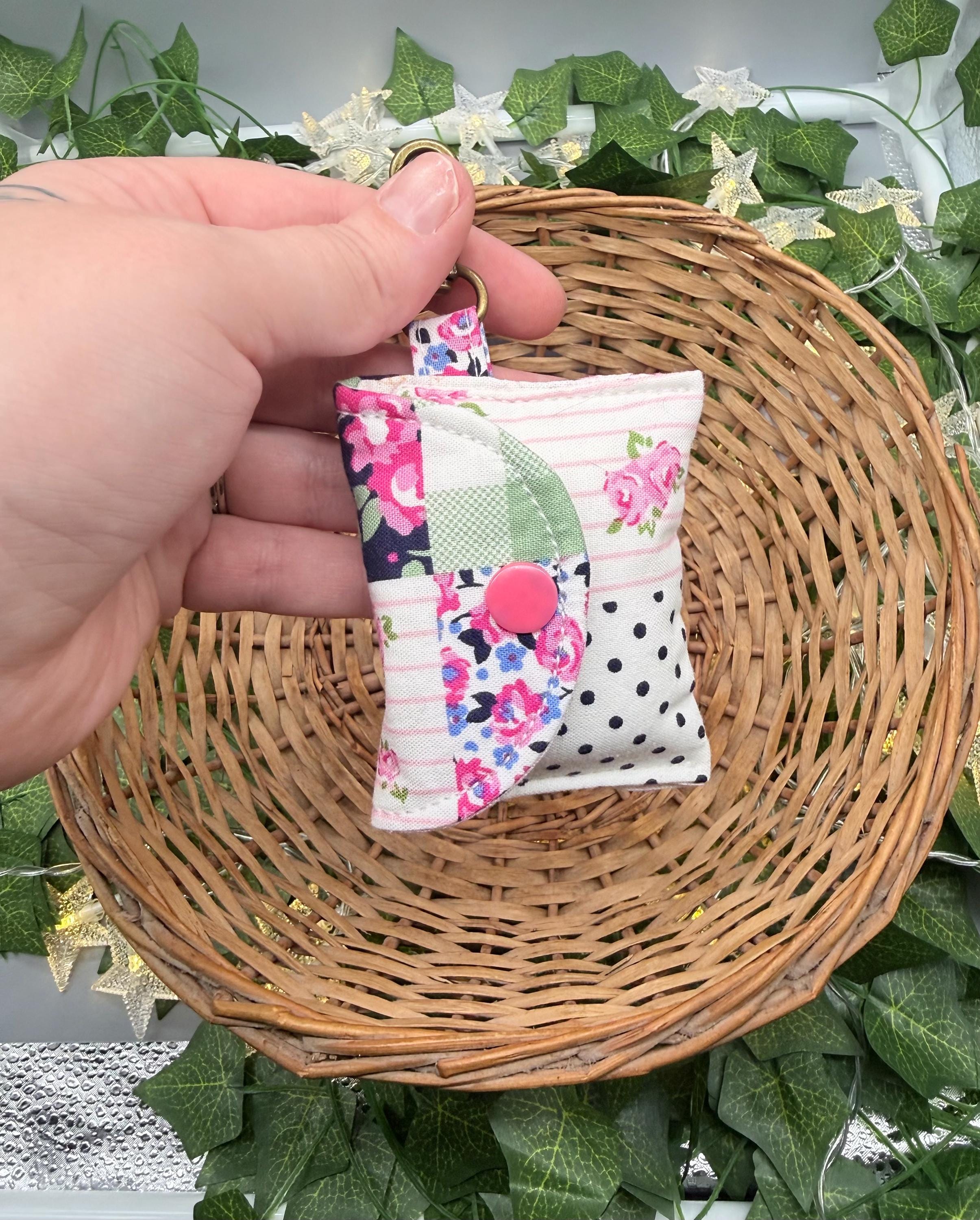 AirPod Pro Case Keychain | Cute Fabric Protective Cover | Handmade Earbud Holder with Key Ring | Travel Accessory Pouch Gift