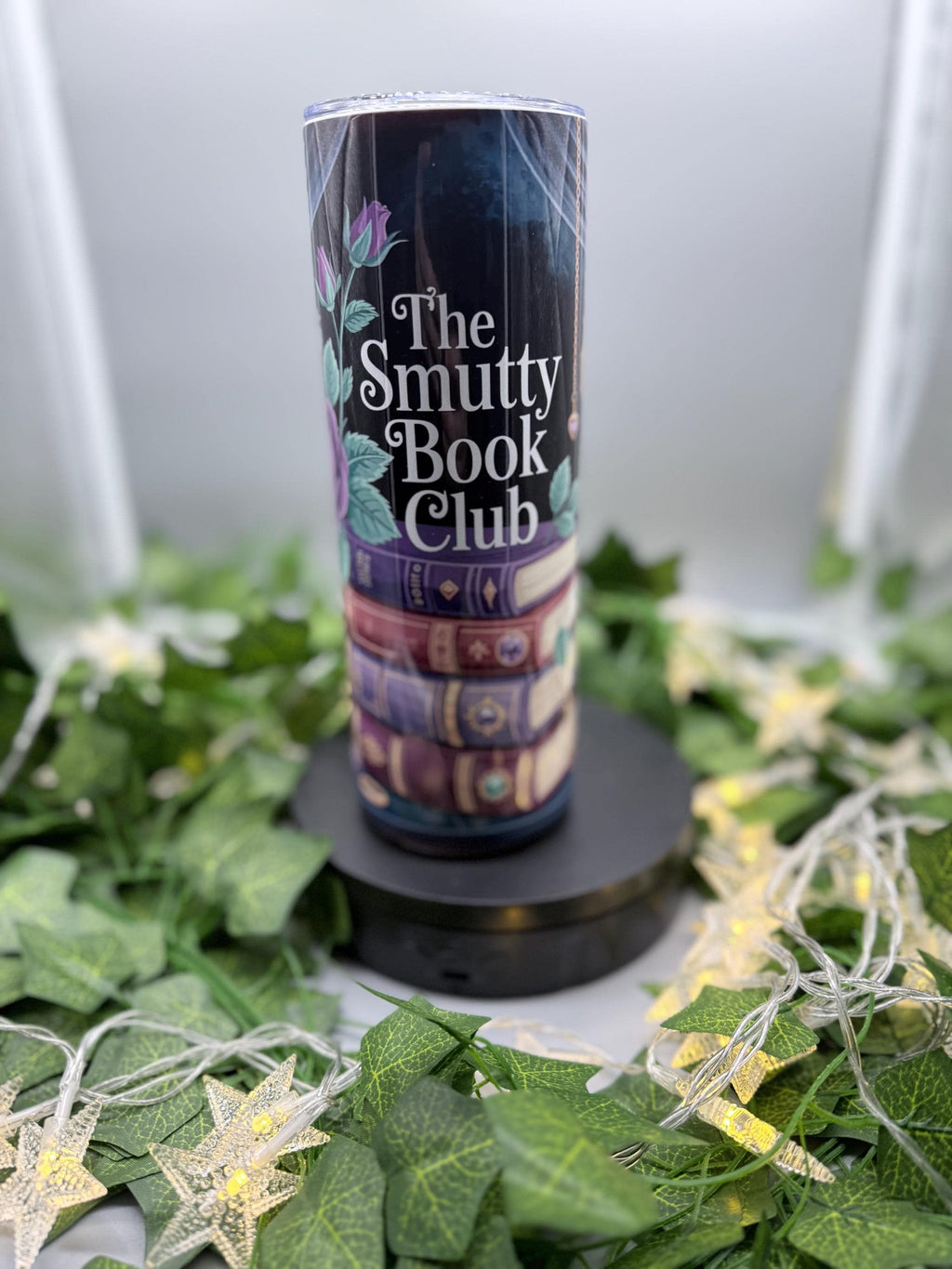 Smutty Book Club Tumbler 20oz Skinny | Funny Romance Reader Cup with Lid | Bookish Gift for Coffee & Iced Drinks